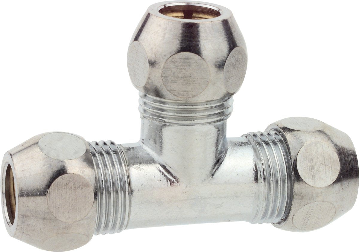 Té à compression Kirchhoff ms - chromé - 3 8 x 10 mmq