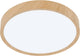 Plafonnier Eglo musurita - salle de bain - LED - ø 34 cm - aspect bois naturel