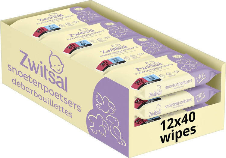 Zwitsal - nettoyants nasaux - enfants - 480 lingettes (12x40) - pack économique