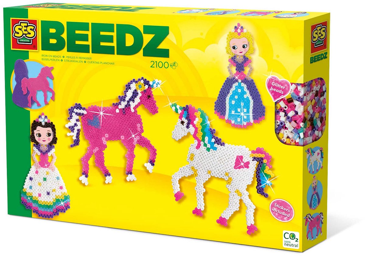 SES BEEDZ - Perles de fer Unicornes et princesses