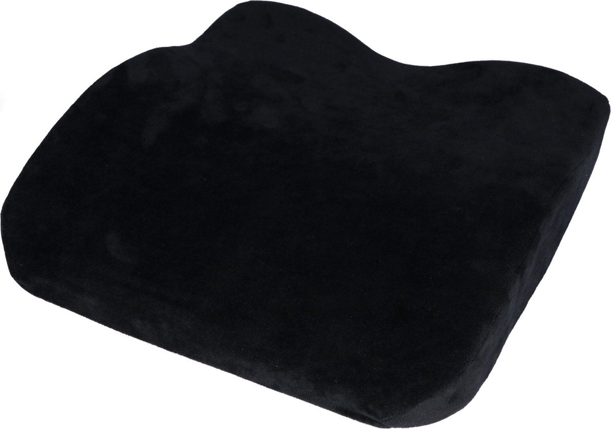 Coussin de siège auto Carpoint en mousse à mémoire de forme – ergonomique – 39x39x9 cm – housse lavable – confort d'assise supplémentaire