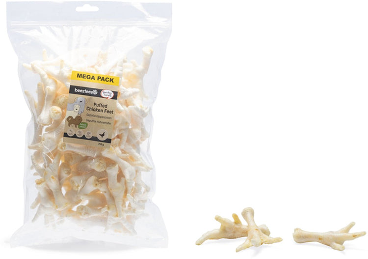 Beeztees Cuisses de poulet soufflées 750 grammes - Poulet - Snacks pour chiens - Snacks à mâcher - Pack économique