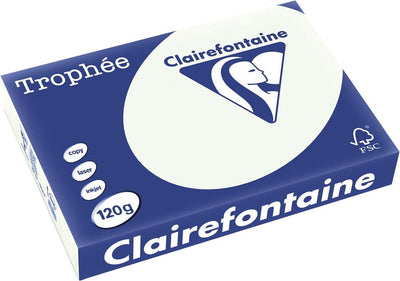 Clairefontaine trophée pastel, papier coloré, a4, 120 g, 250 feuilles, vert clair