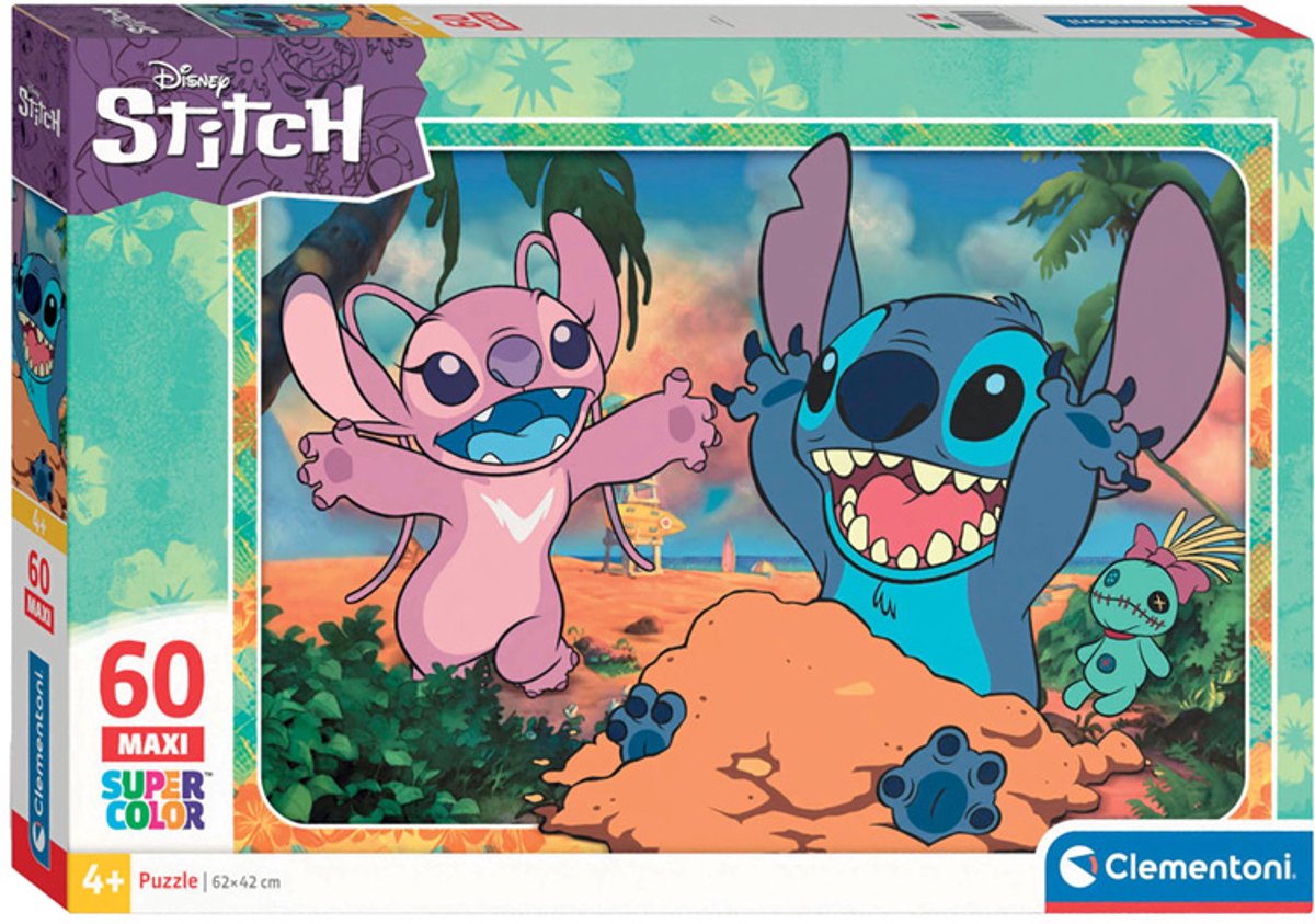 Clementoni Jigsaw Puzzle Super Color Maxi Stitch, 60e.
