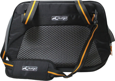 Kurgo explorer transporteur - accessoire de voiture pour chien - 51x25x29 cm noir orange convient aux chiens jusqu'à 9 kg l