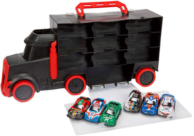 Toi-Toys Turbo Racers Truck avec 6 voitures de course de traction
