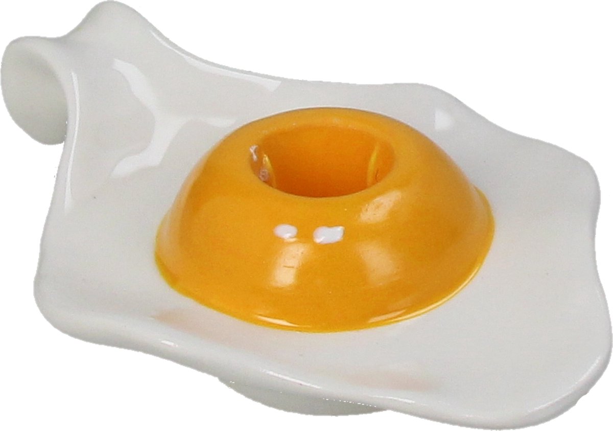 Bougeoir collection Hd poterie oeuf 15,1x10,1x4,1cm