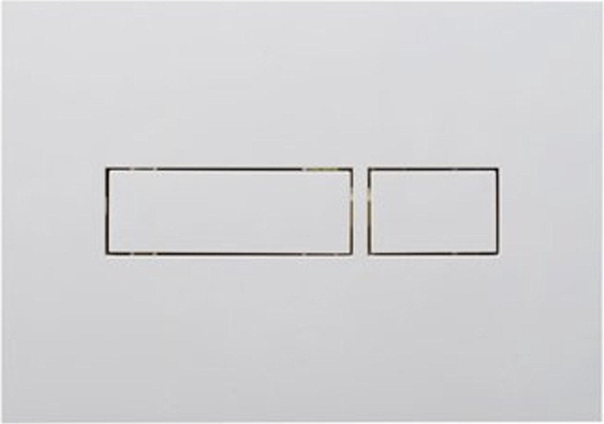 Plaque de commande Plieger Flair double chasse blanc