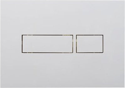 Plaque de commande Plieger Flair double chasse blanc
