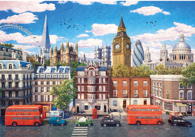 Gibsons - rues de Londres (par dominic davison) - 500 pièces 48×34cm (l×h) - puzzle pour adultes