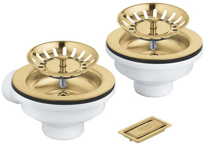 Accessoires Grohe - Crépine de vidange pour évier avec accessoires, brossé Cool Sunrise 40997gn0