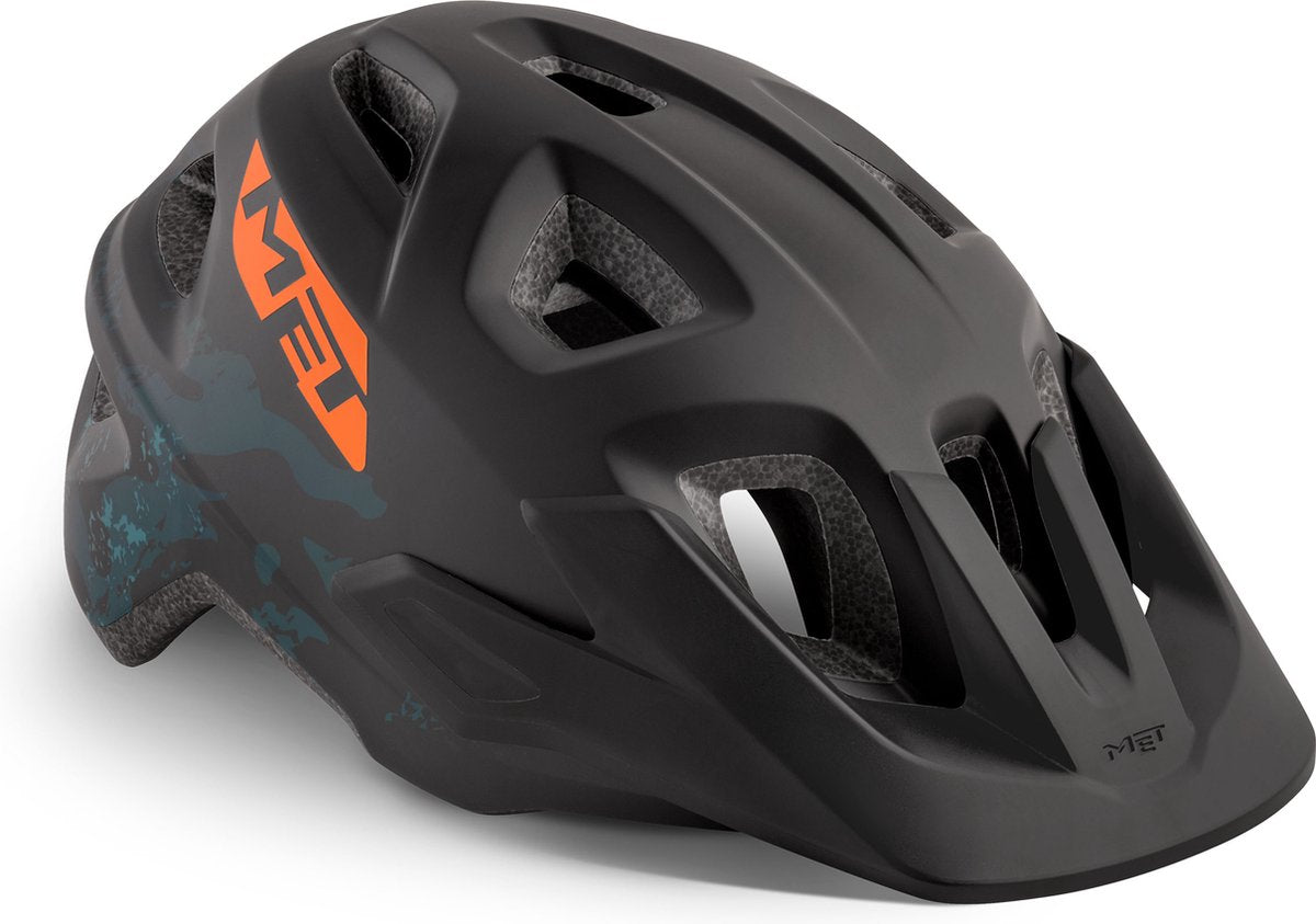 Avec casque de vélo eldar mips garçons filles - casque de vélo enfants - taille unique - noir camo mat