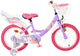 Vélo enfant Volare licorne - filles - 16 pouces - violet
