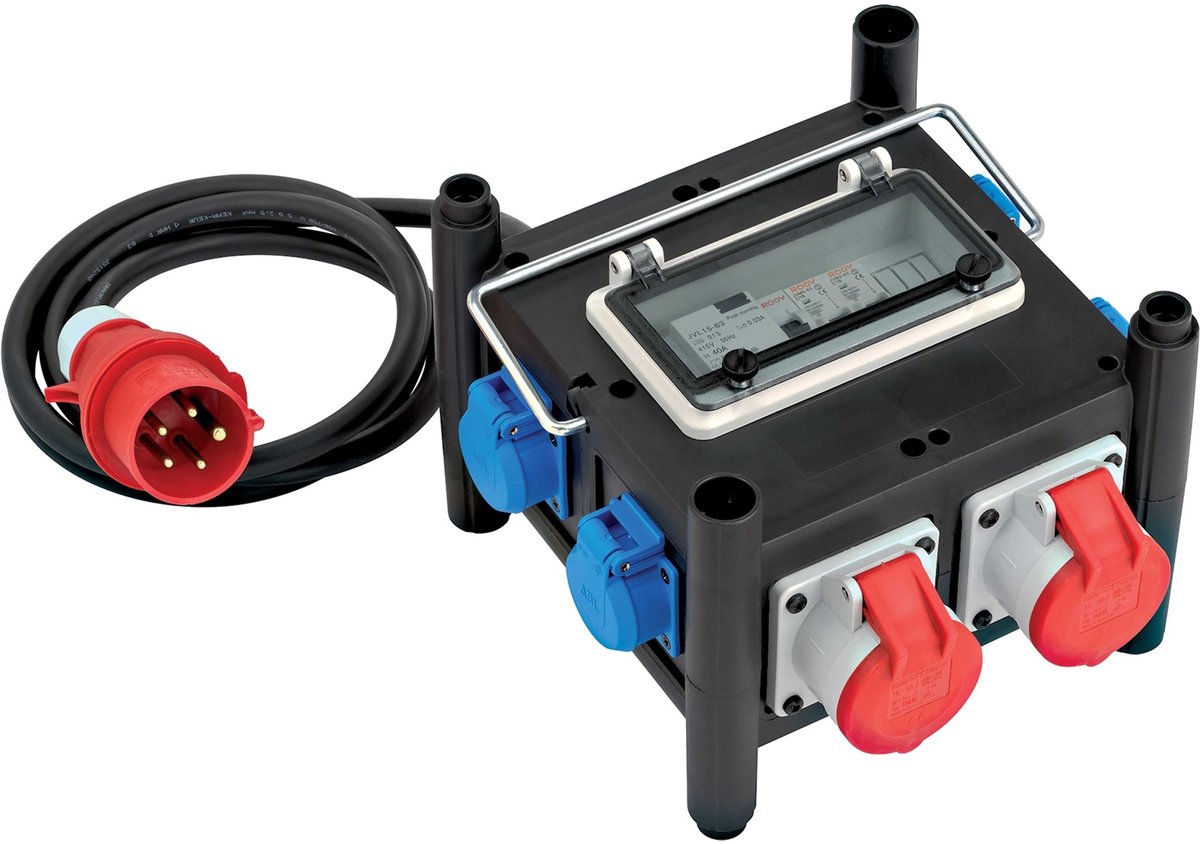 Brennenstuhl Distributeur de courant en caoutchouc compact BSV 3 FI 16 2 IP4
