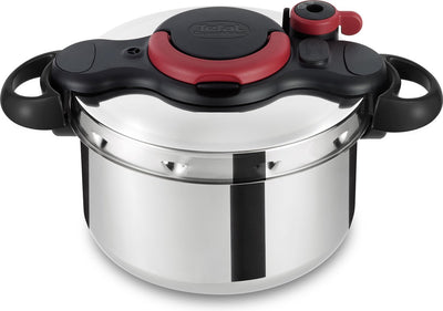 Tefal clipso minut easy - autocuiseur - 6l - ø 22 cm - convient pour induction - avec panier vapeur