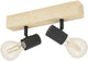 Eglo townshend 3 spot - 2 lumières - E27 - marron - noir - Bois FSC