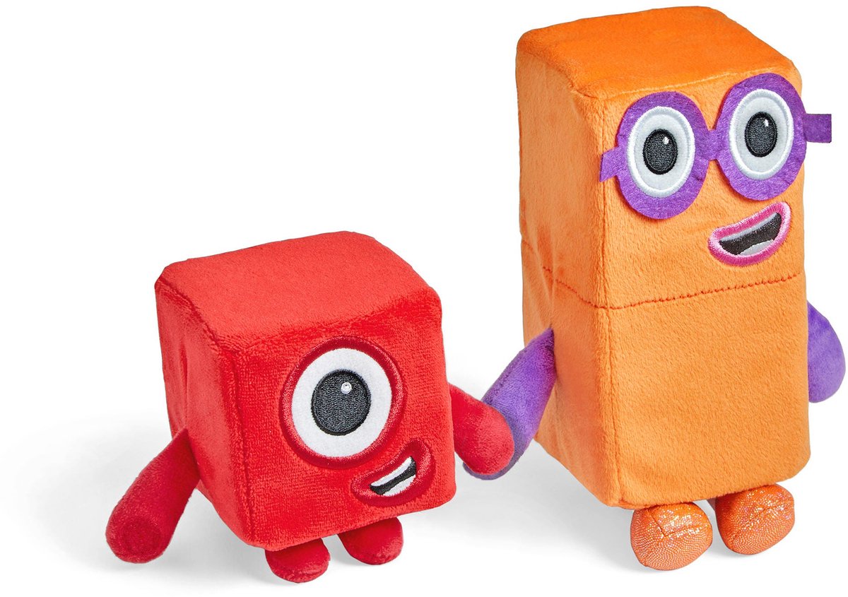 Ressources d'apprentissage numberblocks® un deux - ensemble de peluches - à partir de 18 mois