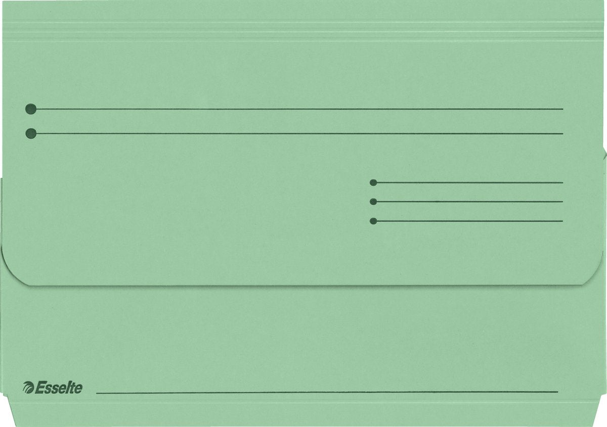 Dossier à insertion en carton durable Esselte Manila pour documents A4 - 25 pièces - vert
