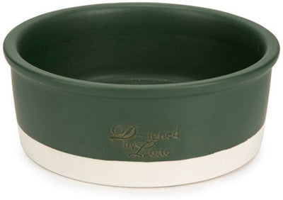 Conçu par lotte joa - bol de nourriture pour chien - céramique - vert - 20x20x7,5 cm