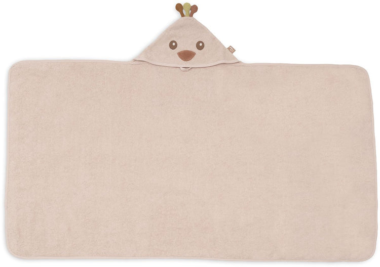 Jollein cape de bain éponge 70x130cm pavie paon
