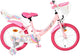 Vélo enfant Volare licorne - filles - 16 pouces - rose