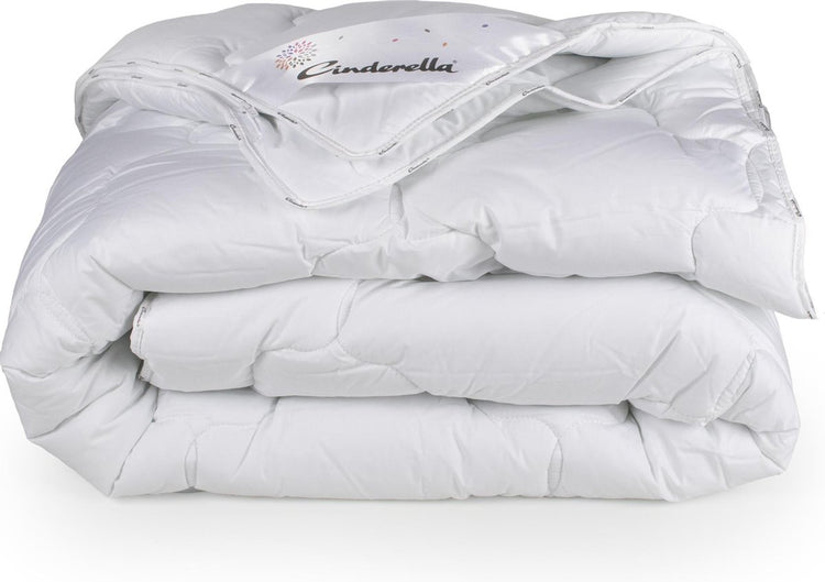 Couette moelleuse Cendrillon 4 saisons - 2 personnes - garnissage thermosoft - housse coton - anti-allergie - 200x200 cm