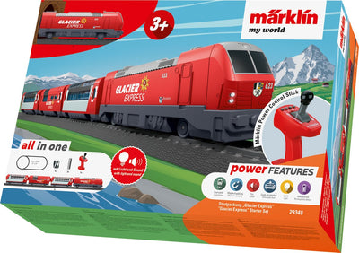 Märklin my world starter set glacier express pour les enfants à partir de 3 ans