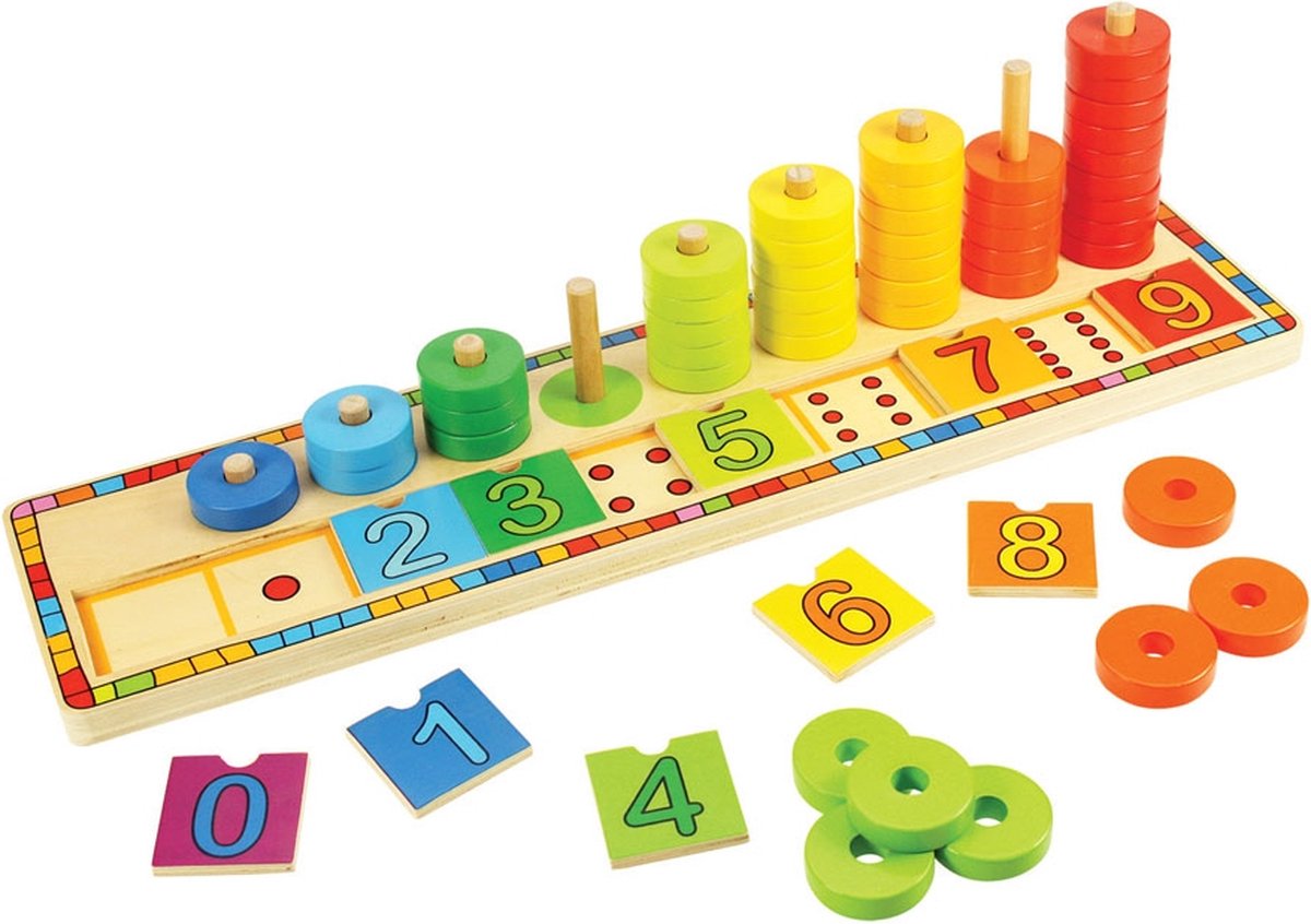 Bigjigs Wooden Learning Play Count, 55dlg.