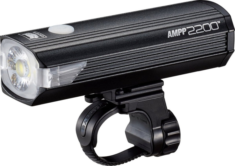Phare de vélo Cateye ampp2200 - éclairage de vélo max. 2200 lumens - autonomie de 1 à 60 heures - rechargeable par USB - résistant aux éclaboussures - sept modes d'éclairage