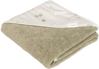 Petite cape de bain hollandaise - 75x75 - verte - petite ferme