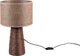 Rl live your light reality paille - lampe de table - marron - excl. 2x E27 - interrupteur à cordon