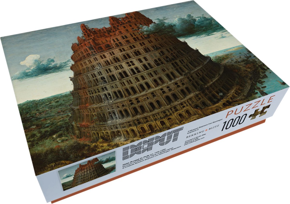 Bekking Blitz - puzzle - 1 000 pièces - art - la tour de Babel - Pieter Bruegel l'Ancien - musée Boijmans van Beuningen Rotterdam