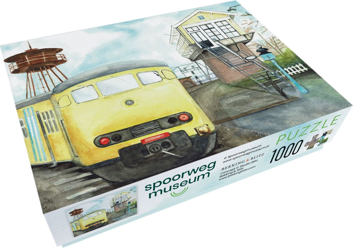 Bekking Blitz - puzzle - 1 000 pièces - train - Christel Cannister-van der ros - musée ferroviaire