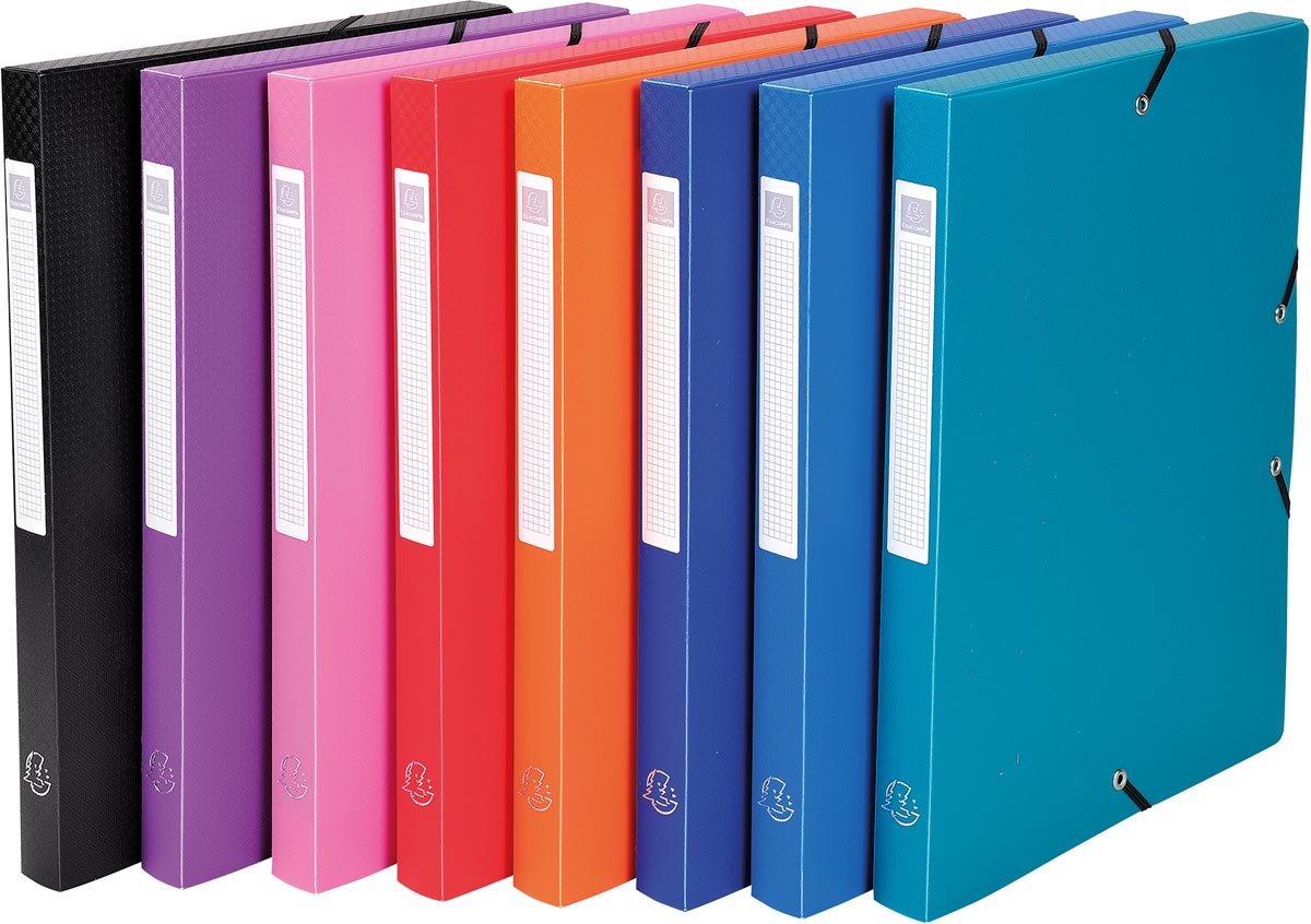Exacompta elastobox dos de 2,5 cm coloris assortis