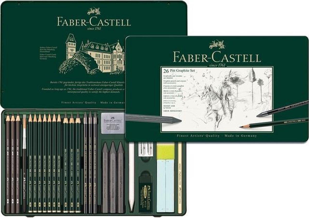 Faber Castell Faber Castell FC-11974 Grafy Set Faber-Castell Pitt 26 pièces
