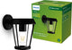 Philips LED Applique Philips Sunera - lampe d'extérieur - noir - culot E27 - maximum 25W - résistant aux intempéries ; ip44 - applique suspendue
