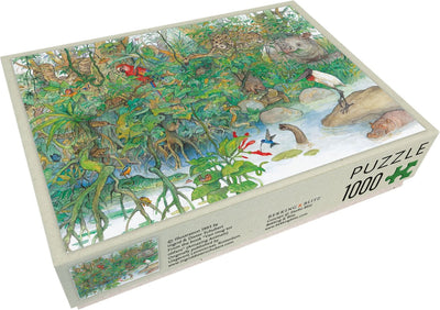 Bekking Blitz - Puzzle - 1 000 pièces - Art - du livre d'images du moustique à l'éléphant - Illustration de livre pour enfants - Ingrid Dieter Schubert