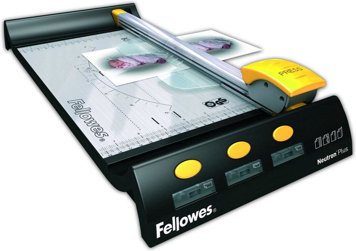 Coupe-papier Fellowes - neutron plus - a4 - 10 feuilles - 320 mm - noir