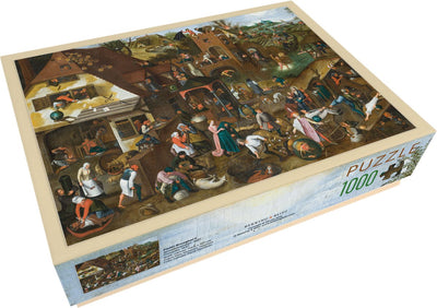 Bekking blitz - puzzle - 1 000 pièces - art - proverbes - Pieter Brueghel ll