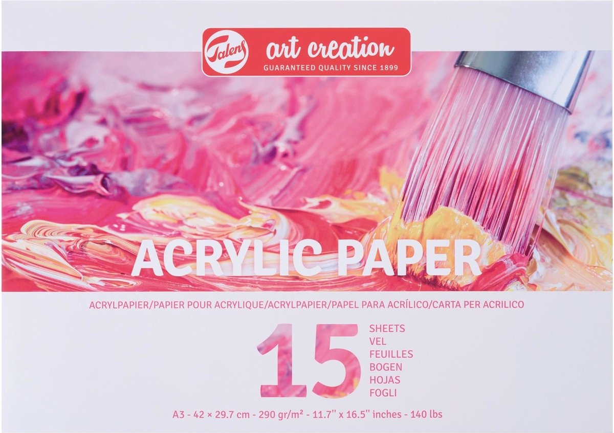 Création artistique Talens • papier acrylique a3