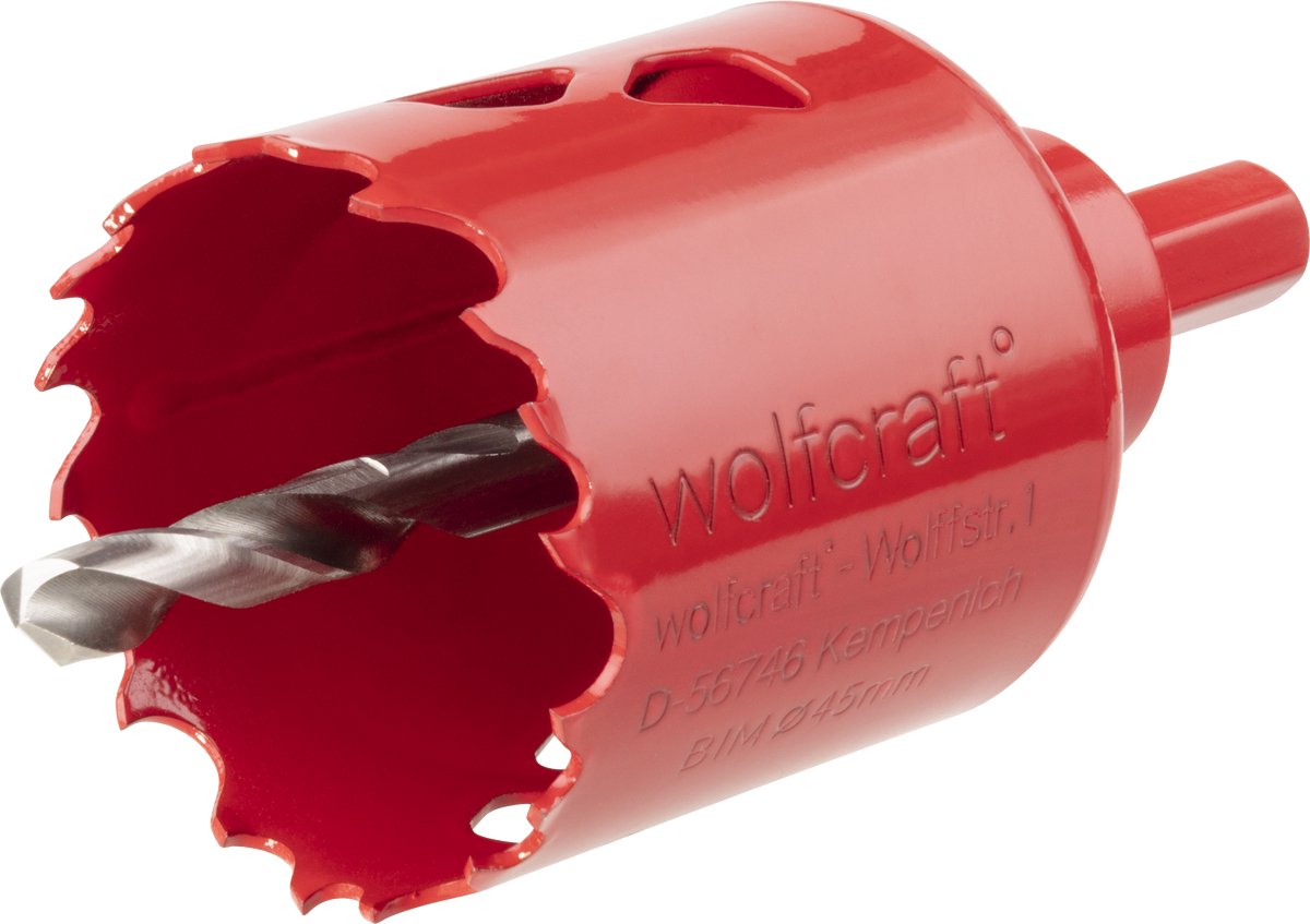 Wolfcraft - scie cloche 45 mm - foret bim 45 mm - 5470000