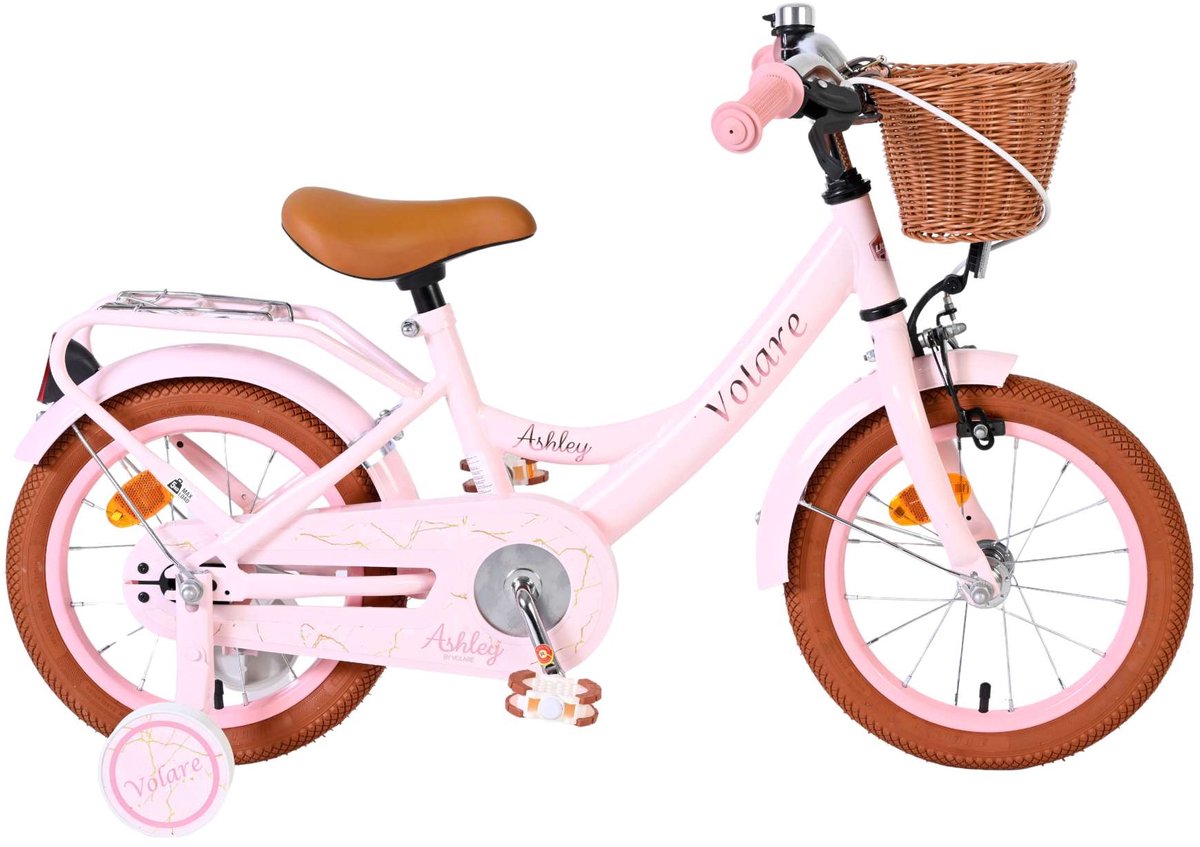 Vélo pour enfants Volare Ashley - filles - 14 pouces - rose