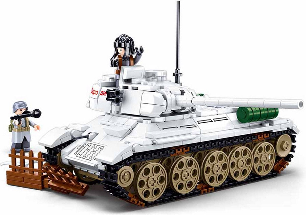 Char moyen de l'armée Sluban, jouets de construction blancs pour enfants à partir de 6 ans - modèle de jouet de construction - boîte de construction avec 518 blocs de construction - m38-b0978