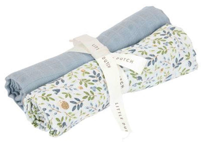 Petit emmaillotage hollandais - bleu - taille 70 cm - amis de la forêt - aventure en forêt