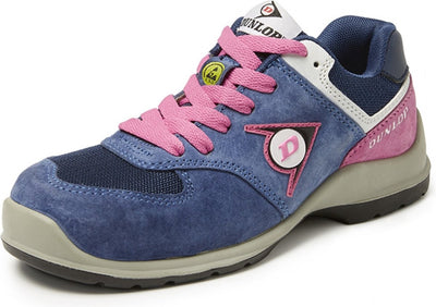 Dunlop chaussures dunlop - lady arrow low safety sneaker s3 bleu rose
