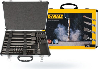 Dewalt dt9679 jeu de forets et burins sds-plus 15 pièces en étui