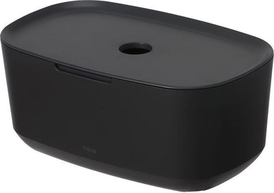 Tiger tess - boîte de rangement avec couvercle - noir anthracite