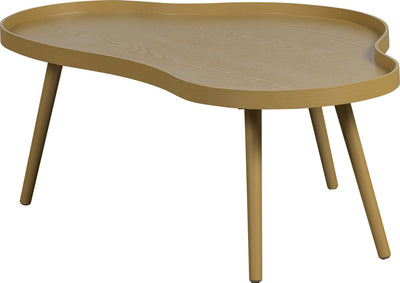 Table d'appoint Woood mae - pin mdf - alpaga - 35x100x58
