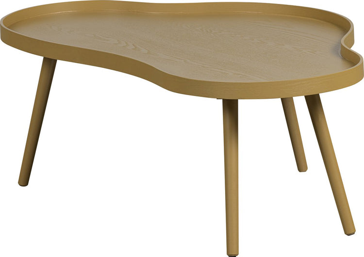 Table d'appoint Woood mae - pin mdf - alpaga - 35x100x58