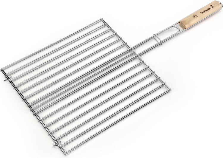 Grille à rôtir Barbecook - grille barbecue - double grille rectangulaire - 36 x 34 cm